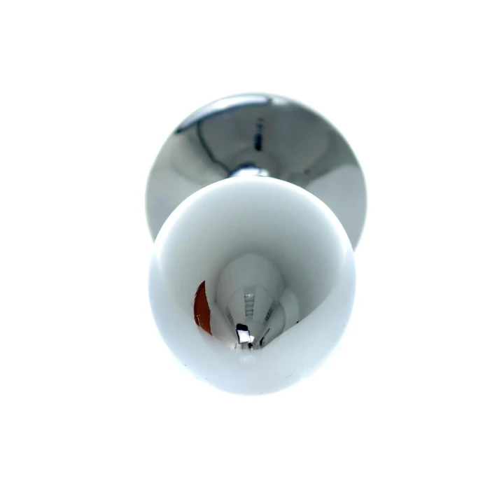 Korek analny Silver PLUG ROSE — stal nierdzewna, fioletowy, długość 7 cm