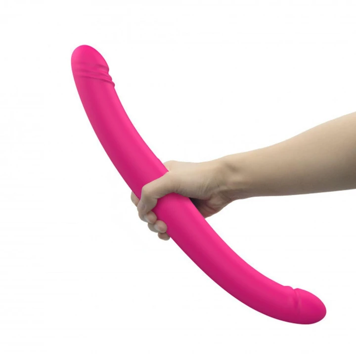 Dildo ORGASMIC DOUBLE DO, silikon, 18,4 cm, 9 trybów wibracji, wodoodporny