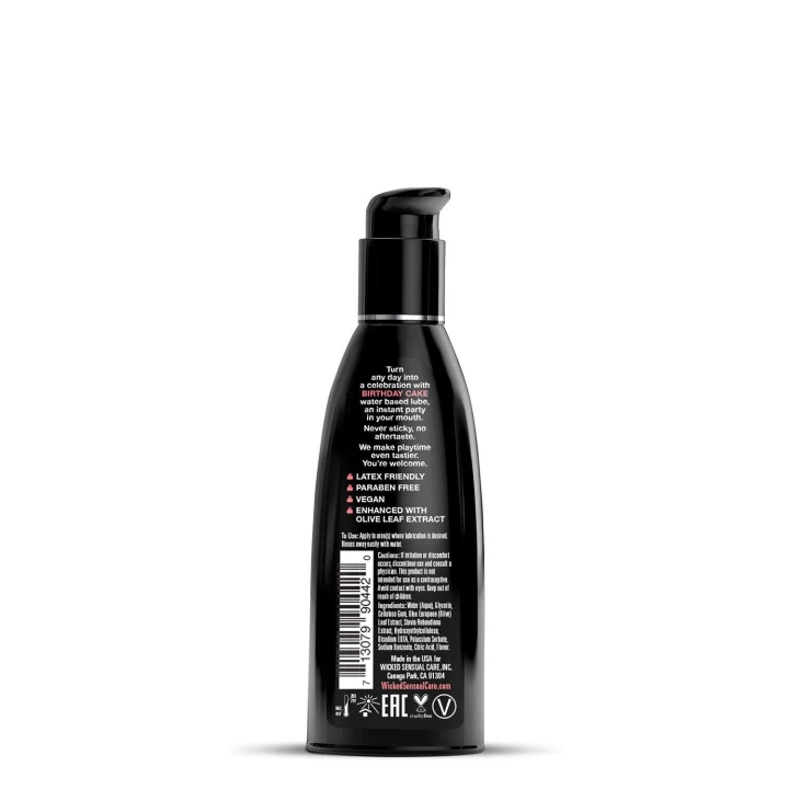 Lepka do ciała Birthday Cake 60ml - Wegańska, bezglutenowa, przyjazna dla lateksu