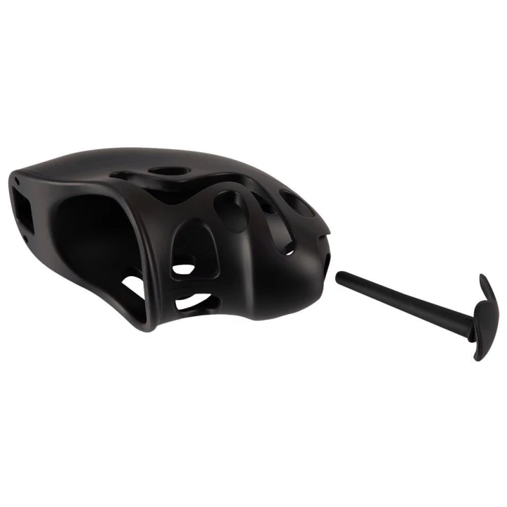 Klatka na penisa You2Toys, 7,8 cm, z silikonicznym dilatorem i 3 pierścieniami