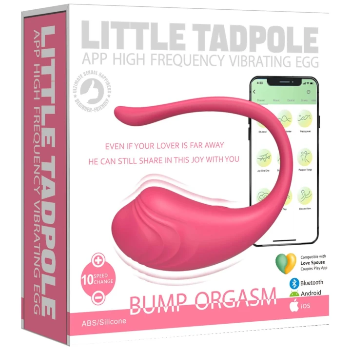 Wibrator stymulujący App Love Egg - 9 prędkości, Bluetooth, wodoodporność IPX6