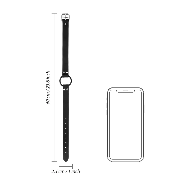Knebel O-Ring z Klamrami na Sutki - Regulowane paski PU, Stal nierdzewna