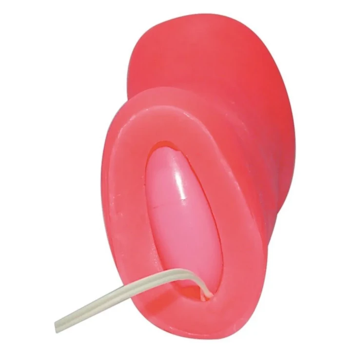 Masturbator - Wibracyjny, Różowy, Elastyczny, PVC, Długość 17,5 cm