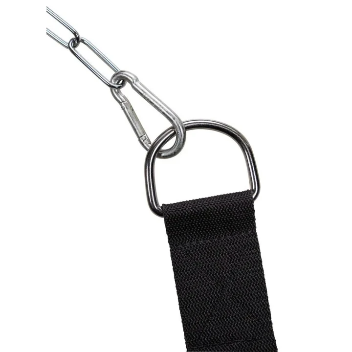 Huśtawka miłosna - czarna, z siedziskiem i zdejmowanymi pętlami, max 100 kg