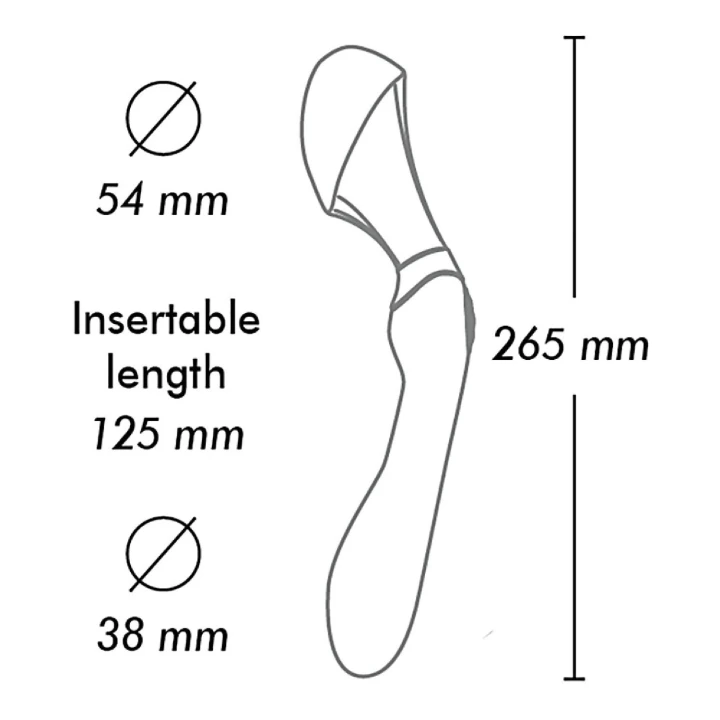Masażer intymny ZOA Shunga, 10 trybów wibracji, wodoodporny, silikon medyczny