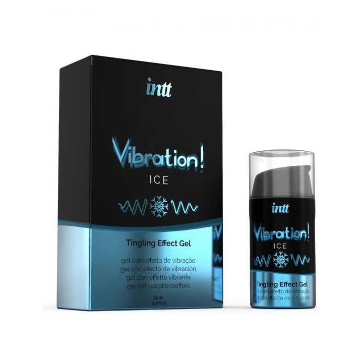 Wibrator płynny Żel-VIBRATION ICE 15 ml - uniseksowy, chłodzący, smak mięty