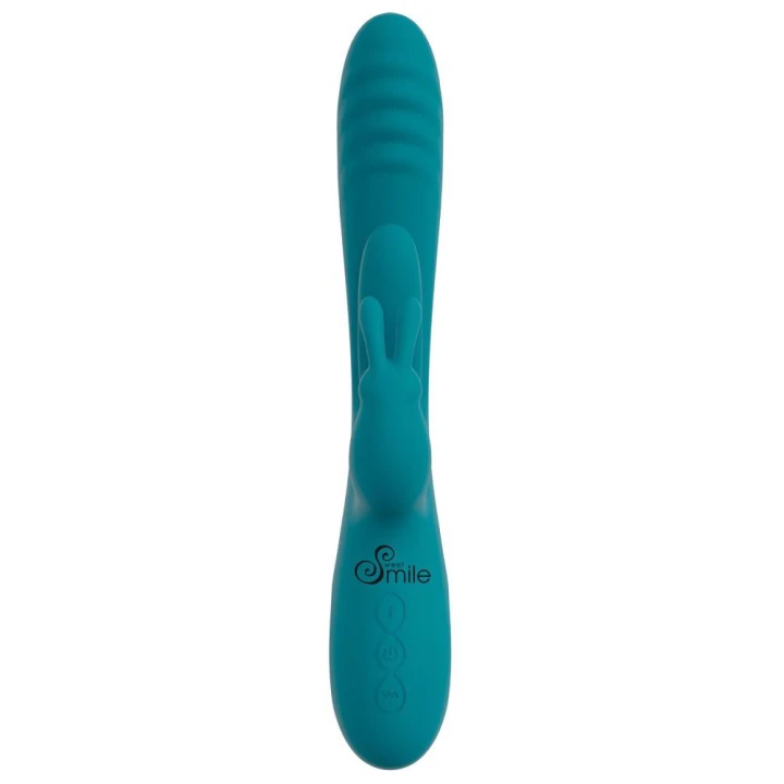 Wibrator Rabbit Sweet Smile z funkcją thrust, 3,5 cm średnicy, 25 cm długości