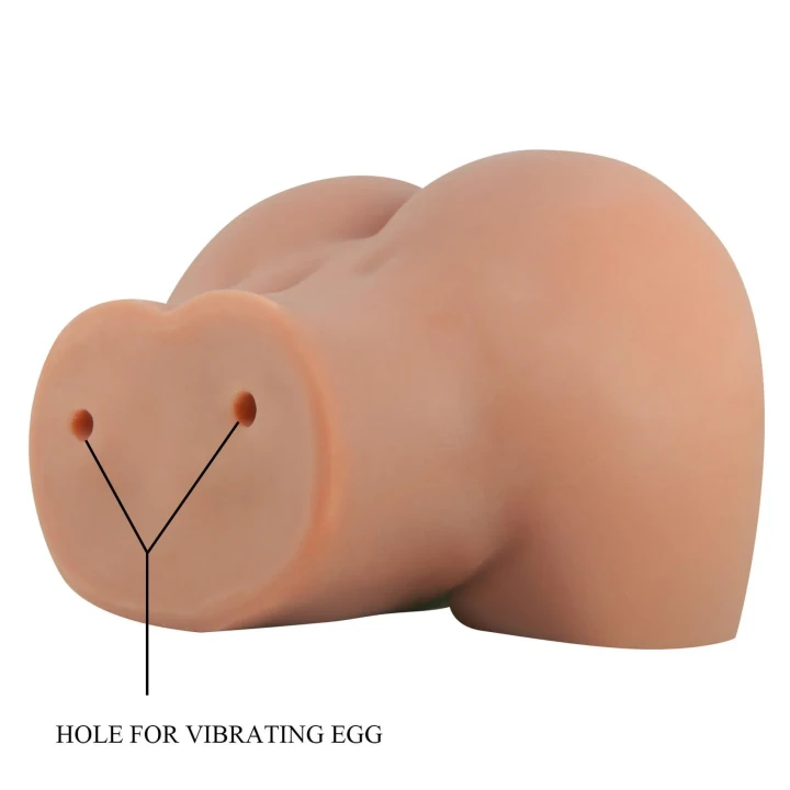 Masturbator podwójny MILA, realistyczny TPR, z wibratorem kulkowym