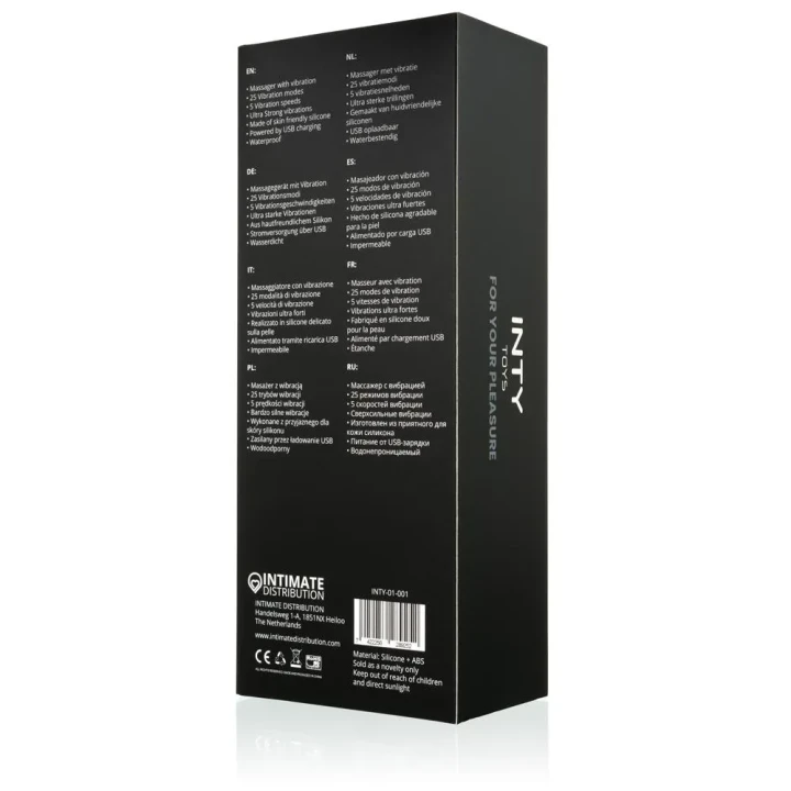 Masażer wibracyjny INTY Toys - 25 trybów, 5 prędkości, wodoodporny