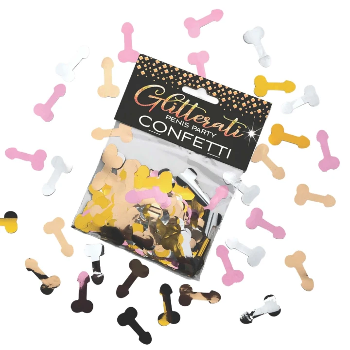 Konfetti dekoracyjne Glitterati, metaliczne, 85g, złoto/srebro/różowe złoto/brąz