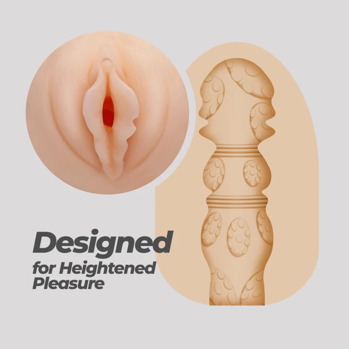 Masturbator egg Crushious Ezy Eggs, TPE, stymulujące wnętrze, 8,7cm długości