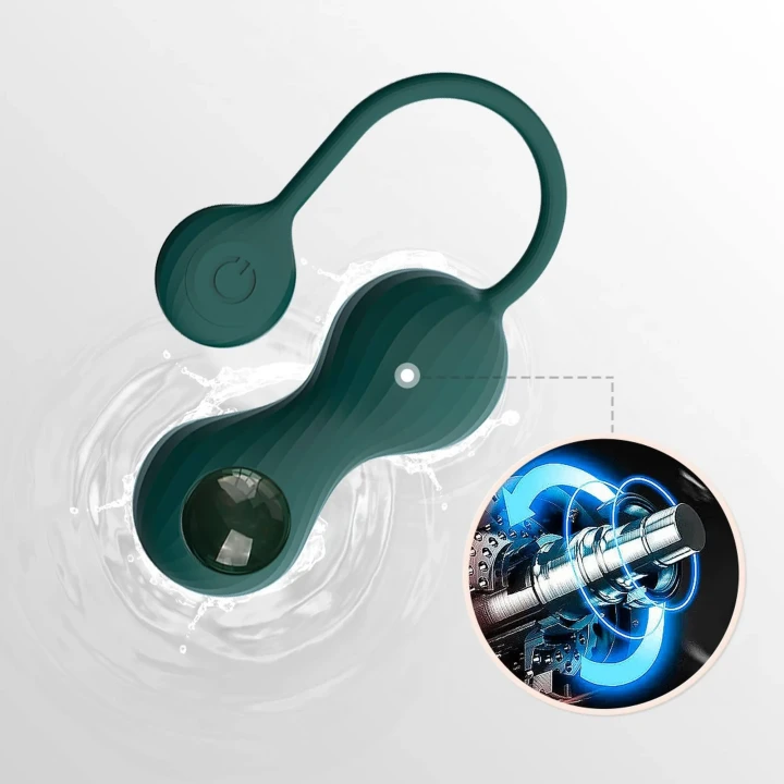 Wibrator Kegla Smart Crystal Duo - 2 tryby kontroli, zestaw ciężarków, aplikacja