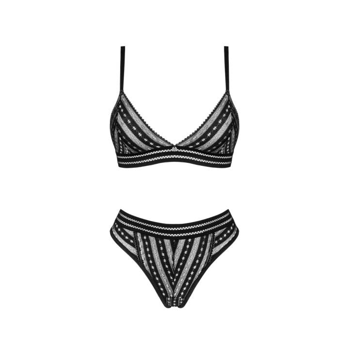 Bielizna Natilya - OBSESSIVE, biustonosz z trójkątnymi miseczkami, regulowane ramiączka, M/L
