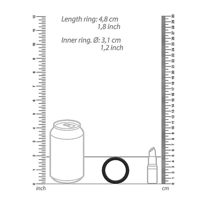 Pierścień erekcyjny - Czarny, 3 rozmiary (M, L, XL), poprawa sprawności seksualnej
