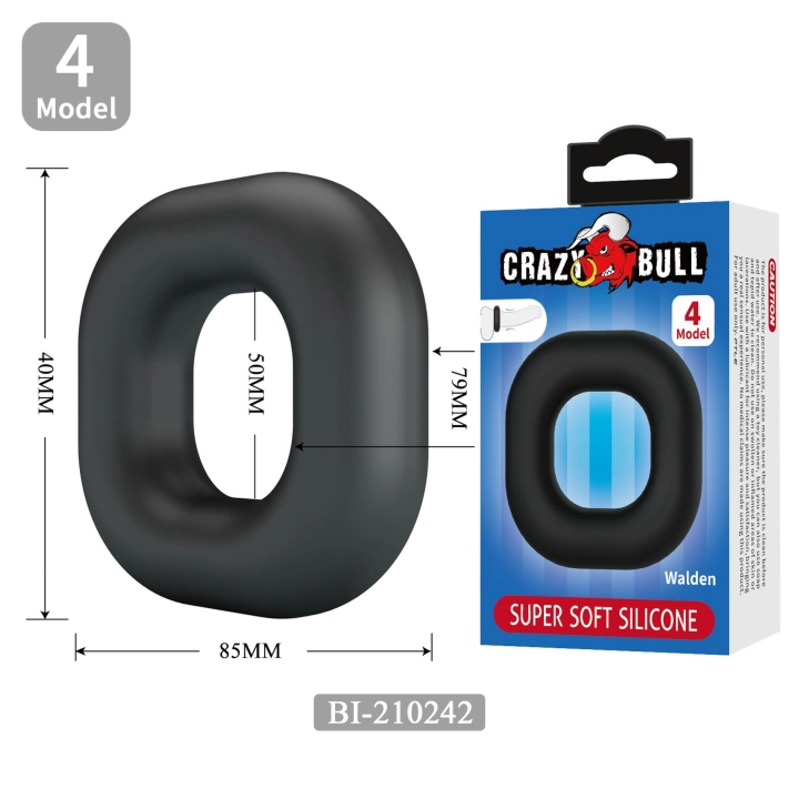 Pierścienie erekcyjne Crazy Bull Series A – silikonowe, 56 szt., wysokoelastyczne