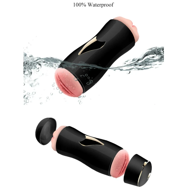 Masturbator dwustronny CyberSkin® 7 funkcji wibracji, masaż 24,8 cm