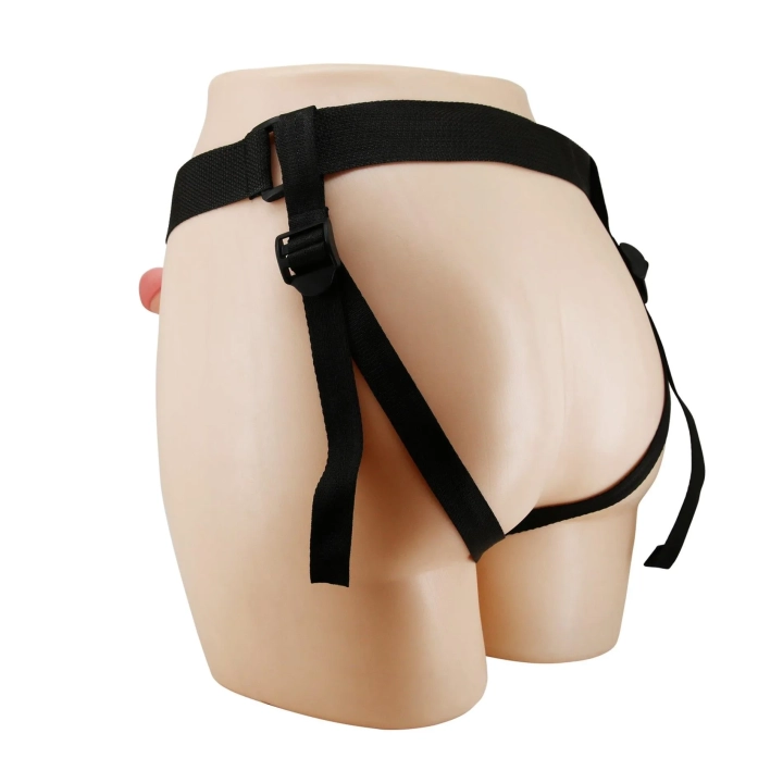 Dildo TPR PRETTY LOVE - Mavis, uniwersalny strap-on, wodoodporny, realistyczna tekstura