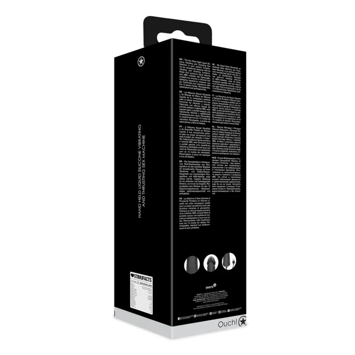 Ręczna Maszyna Wibrująca i Pchająca, Silikonowa, 13 Trybów, Ładowana USB