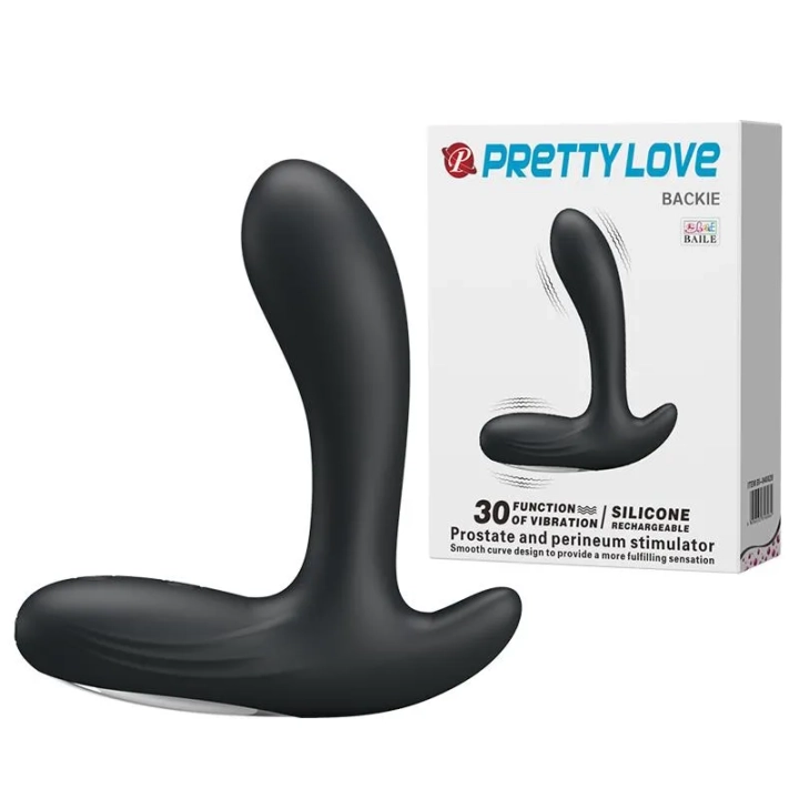 Masażer prostaty PRETTY LOVE - wibrujący, silikonowy, 30 funkcji, 12,5 cm