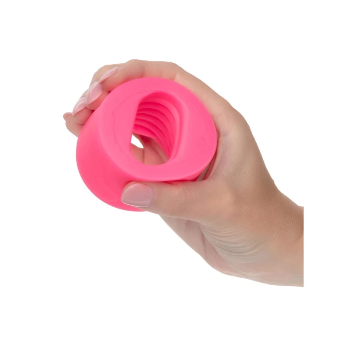 Stroker silikonowy Slop Top Filthy Luv, żebrowane wnętrze, świecący w ciemności