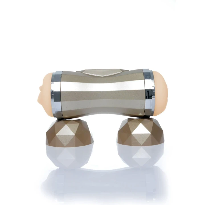 Masturbator podwójny, 35 funkcji, 2 silniki, realistyczny materiał TPE/ABS