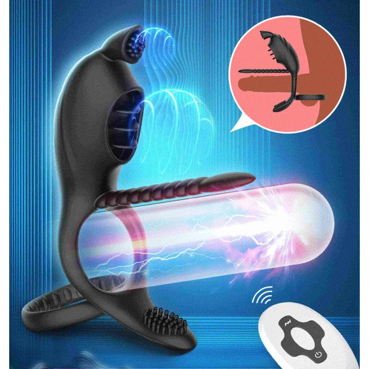 Pierścień wibracyjny Viration z silikonu, wodoodporny, stymulujący dla par