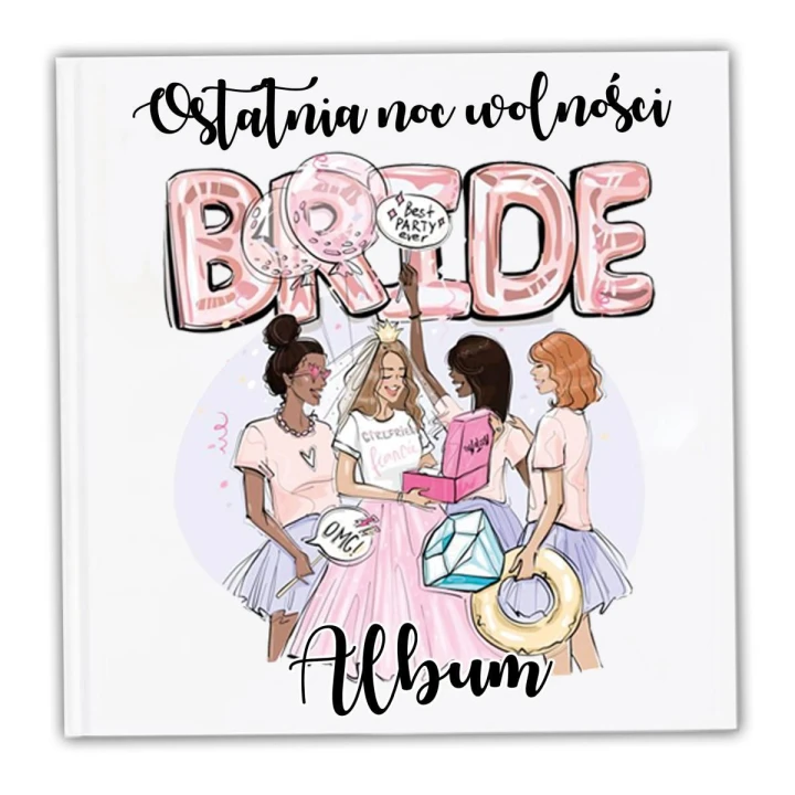 Album na zdjęcia - Pamiątkowy Album na Wieczór Panieński, 50 kartek, papier 120g