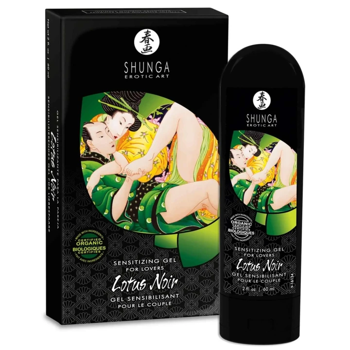 Żel intymny chłodzący Lotus Noir 60ml - Shunga, na bazie wody, nawilżenie i stymulacja