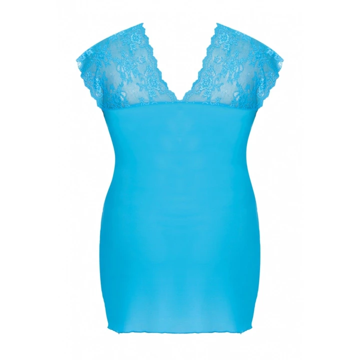 Koszulka nocna OFEELY L+ | delikatny materiał, koronkowe rękawki, zmysłowy dekolt