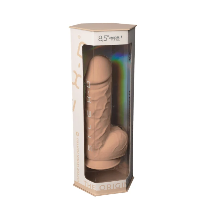 Dildo S.D Model 1, silikon, 20,5 cm długości, przyssawka, realistyczny wygląd