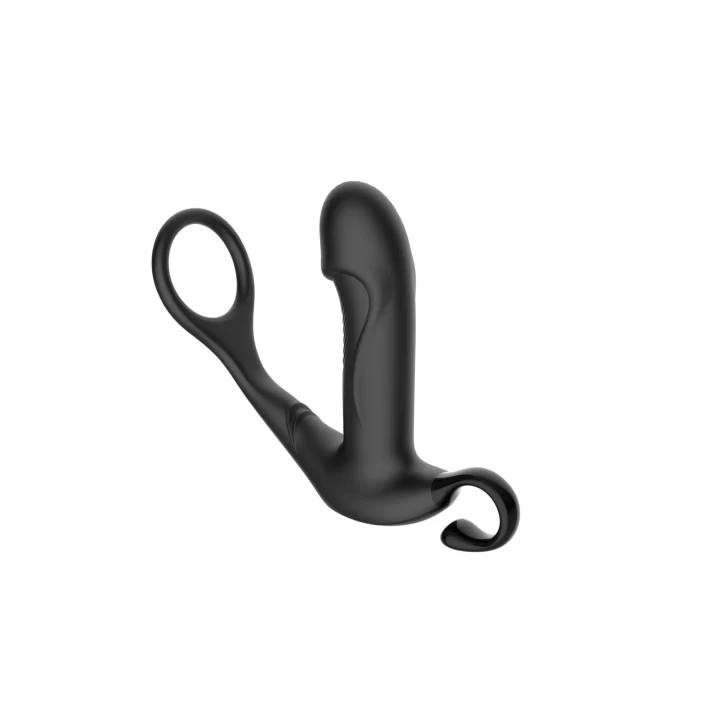 Wibrator analny - Zanurz się w przyjemności, Silikonowy, 10 wzorców wibracji, 10 trybów pchnięć