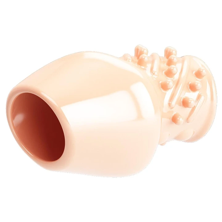 Nakładka na penisa PRETTY LOVE MATIAS, TPR, wodoodporna, rozciągliwa, zwiększająca obwód