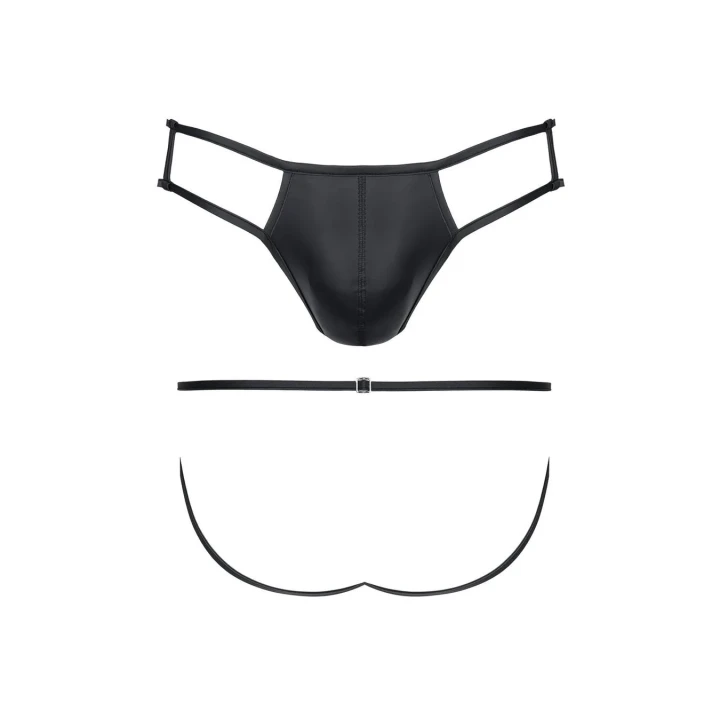 Stringi męskie REGNES FETISH PLANET - Open Back, elastyczny materiał, dekoracyjna klamra