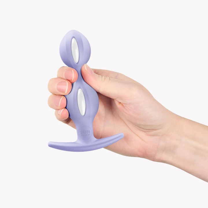 Korek analny B Balls Duo – podwójna kulka, silikonowy, 13 cm