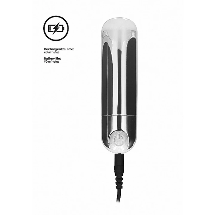 Wibrator pociskowy USB - 10 prędkości, wodoodporny, cichy, ABS