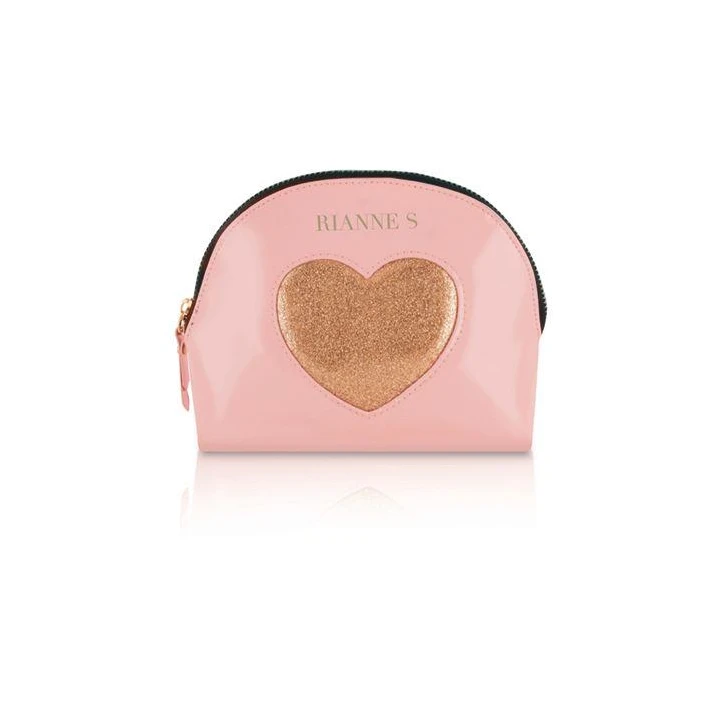 Zestaw intymny RIANNE S - kosmetyczka, pomadka, piórko i opaska na oczy