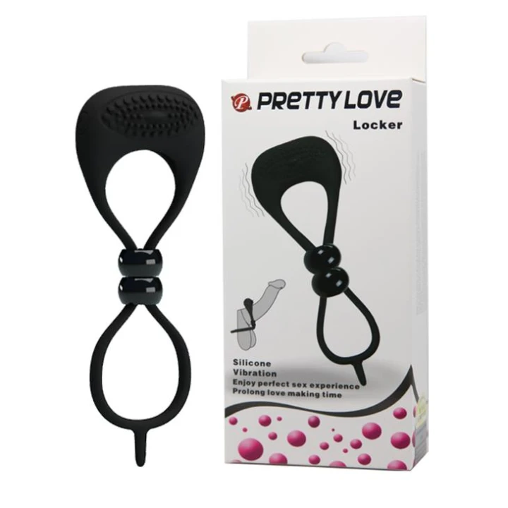 Pierścień wibracyjny PRETTY LOVE - SILIKON/ABS, 5 cm, intensywne stymulacje