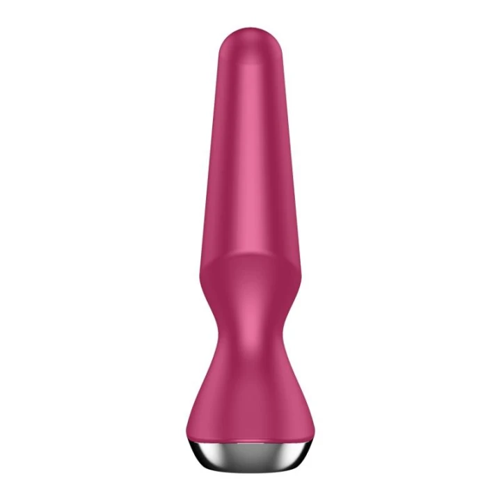Wibrator analny Satisfyer Plug-Illicious 2, silikon, ładowany, wodoodporny IPX7, Berry