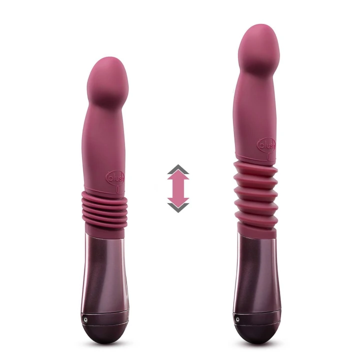 Dildo Temptasia Trixie, silikon, 10 cali, wodoodporny, z trzema prędkościami thrustingu