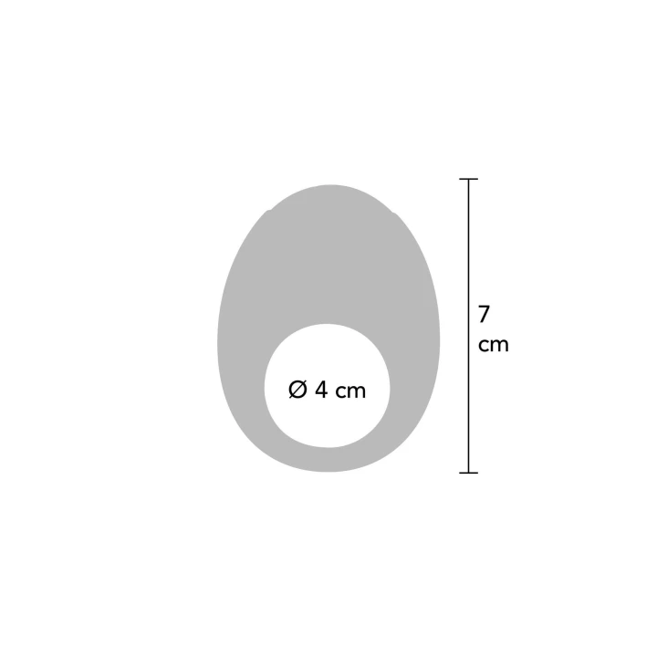 Pierścień wibrujący - LUZ Eclipse, silikonowy, wodoodporny, 7 prędkości wibracji