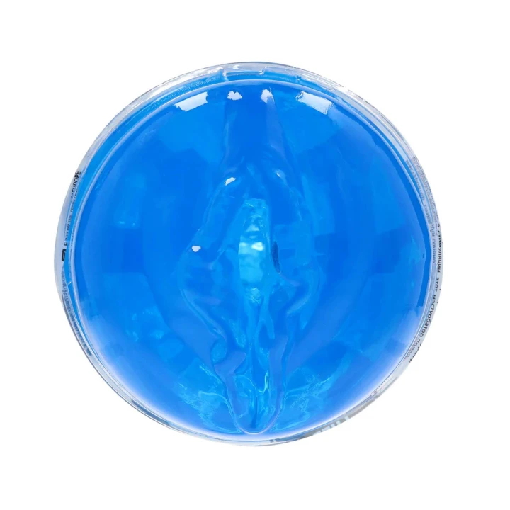 Masturbator TPE Easy Rider - kompaktowy, 21,5cm, elastyczny, niebieski