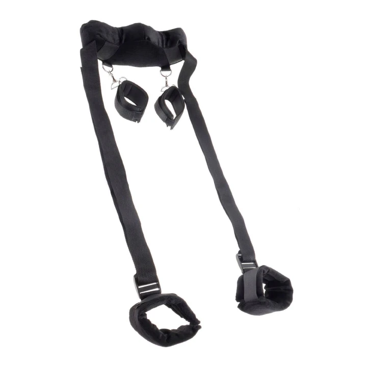 Uchwyt do pozycji z kajdankami FETISH FANTASY SERIES, regulowane paski, metal/nylon