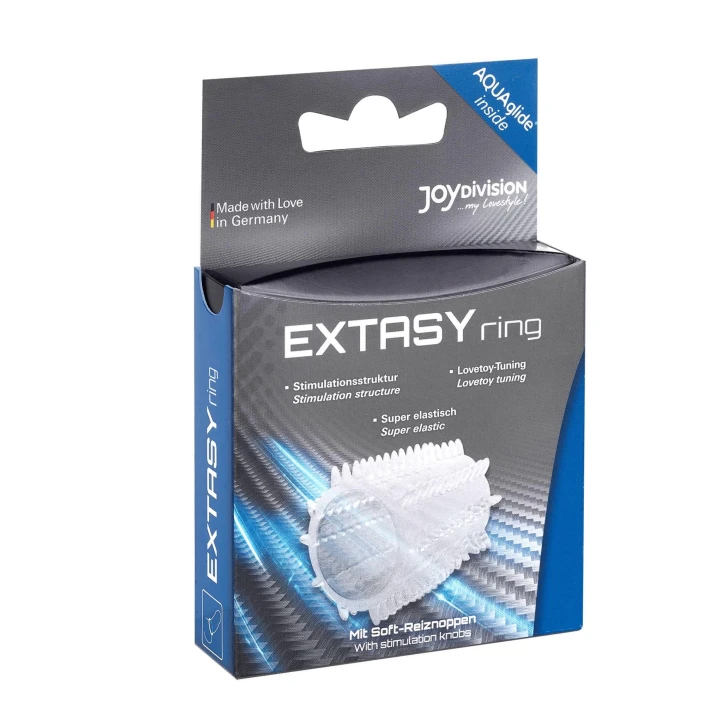 Pierścień stymulujący EXTASY, TPE, 4,5 cm, elastyczny, pobudzający dla dwojga