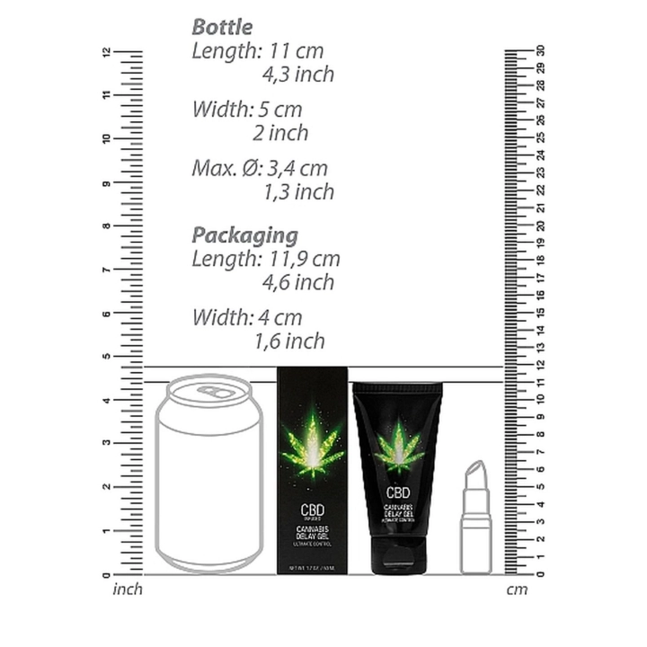 Żel opóźniający CBD Cannabis, 50 ml, z kannabidiolem, do użytku zewnętrznego