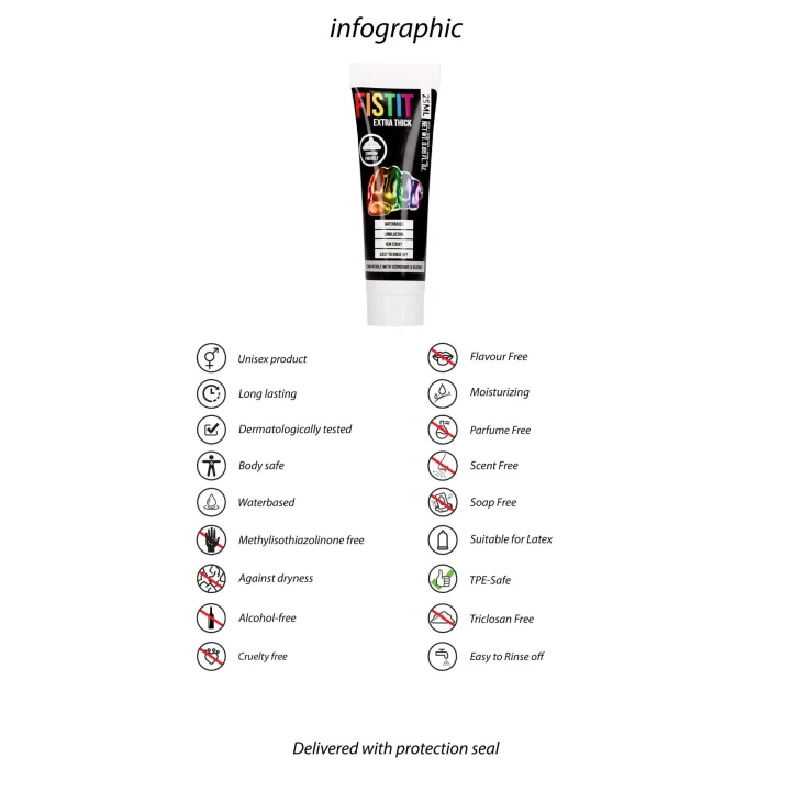 Żel nawilżający - Fist It - Ekstra Gęsty, Bezzapachowy, 0.8 fl oz / 25 ml
