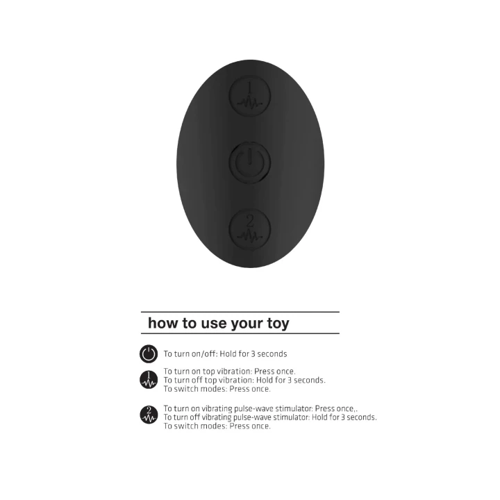 Wibrator podwójnie zakończony Enora z 10 trybami, wodoodporny, ergonomiczny