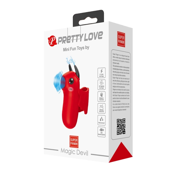 Stymulator clitoralny Magic Devil - silikonowy, 10 funkcji, wodoszczelny
