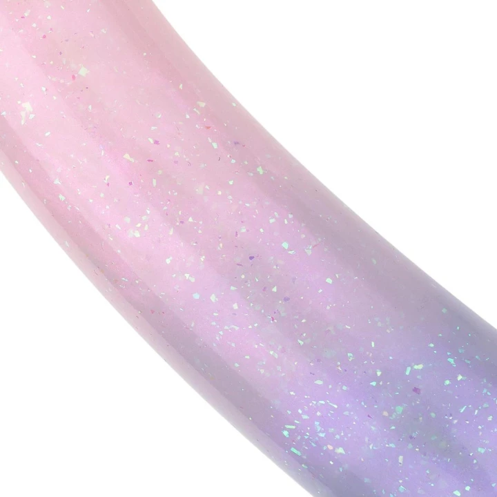 Dildo - Mermaid Ombre, Żelowe, 17 cm, Pastelowe Kolory, Brokatowe Detale