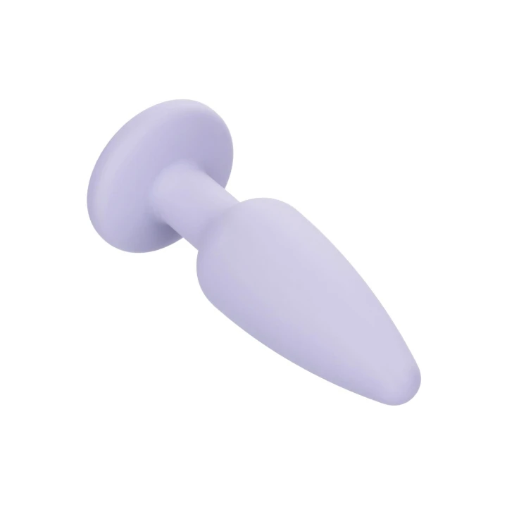 Zestaw do zabaw analnych Crystal, silikonowy, 3 różne rozmiary, gemowe podstawy