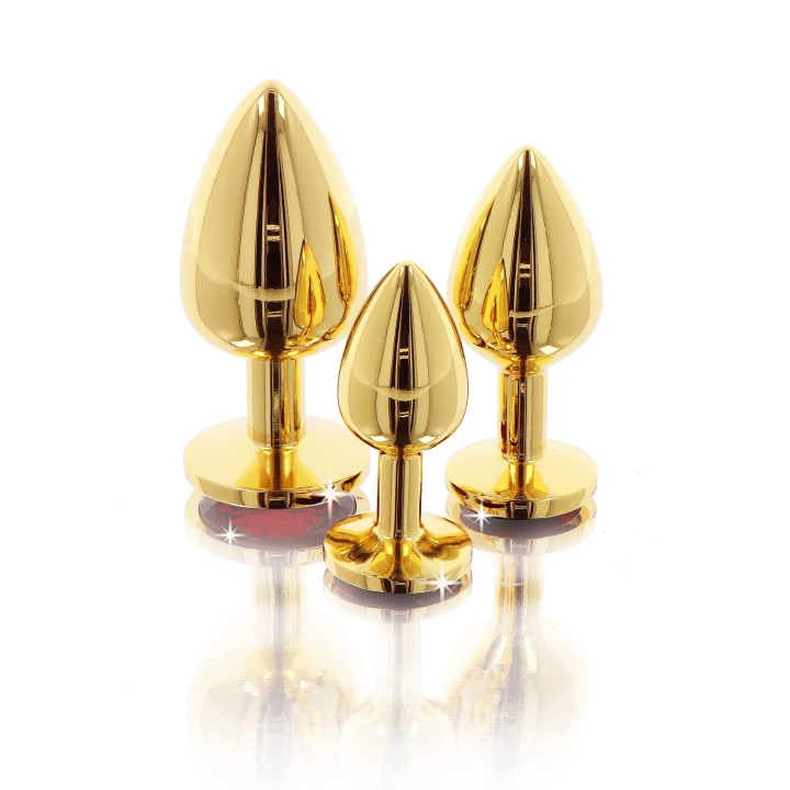 Wtyk analny TABOOM, Aluminium, długość 9.5 cm, średnica 4 cm, ozdobiony diamentem